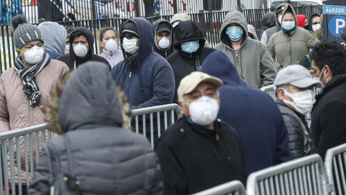 Tertinggi, Covid-19 Infeksi 700 Ribu Orang di AS