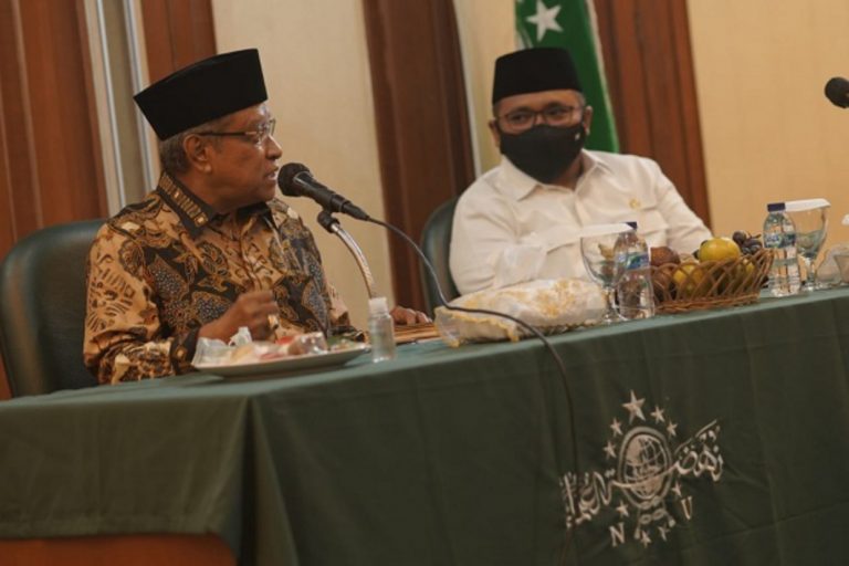Temui Ketua PBNU, Menag Bahas Kemandirian Pesantren