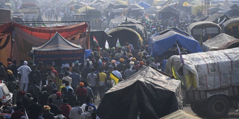 Tolak UU Pertanian Baru, Petani India Blokir 1.000 Jalan dalam Waktu Tiga Jam