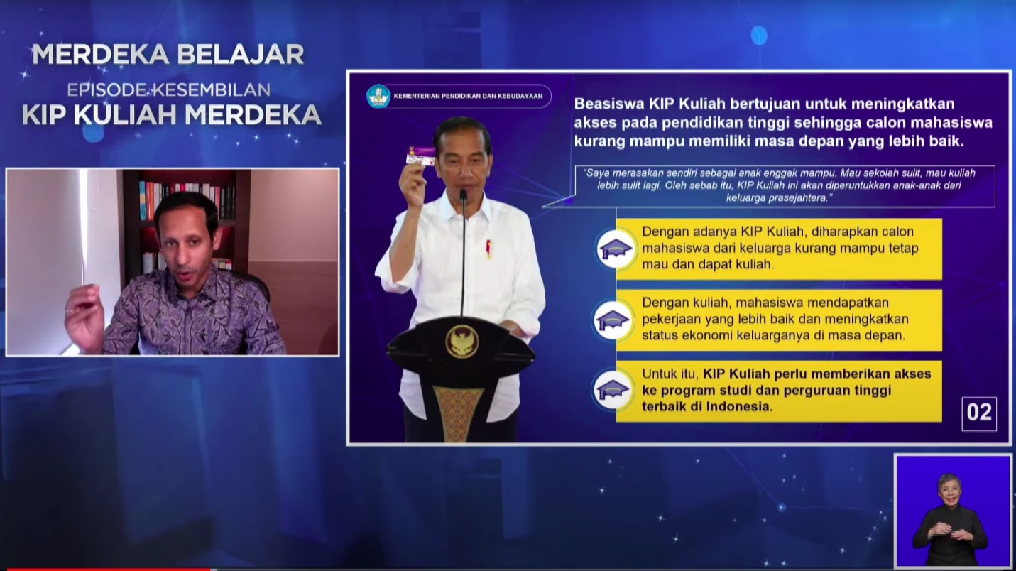 Kemendikbud Luncurkan Merdeka Belajar Episode KIP Kuliah
