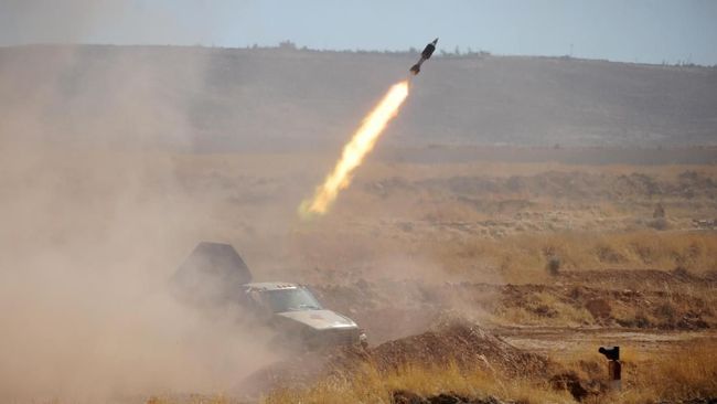 Saudi Cegat Rudal Houthi Hingga Meledak di Langit