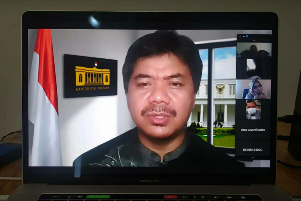 Tangani Covid-19, KSP Gelar Forum Bersama Kepala Desa di Jawa dan Bali