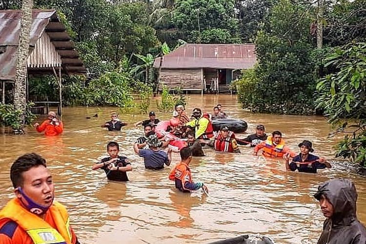 BPBD Tanah Laut Kalsel Catat 2.021 Jiwa Mengungsi Akibat Banjir
