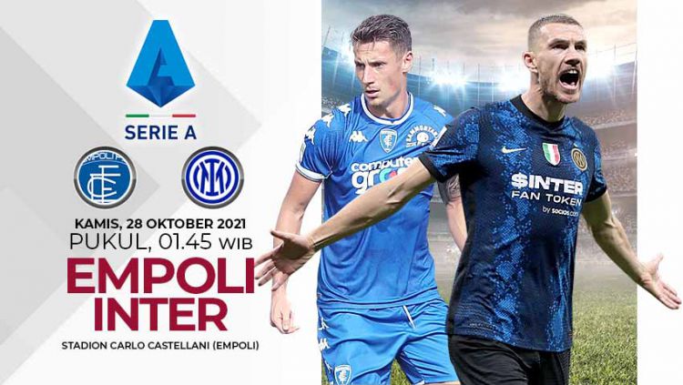 Live Streaming Empoli vs Inter Milan, 28 Oktober 2021