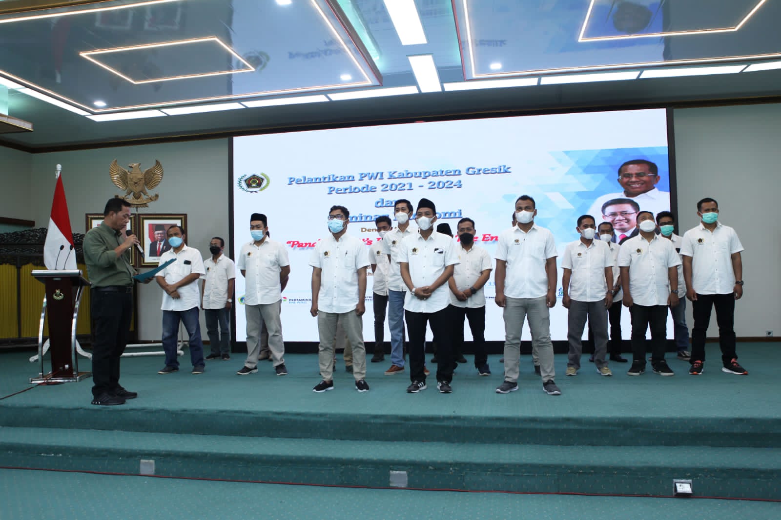 PWI Gresik Periode 2021-2024 Dilantik, Tegaskan Kompetensi dan Inovasi