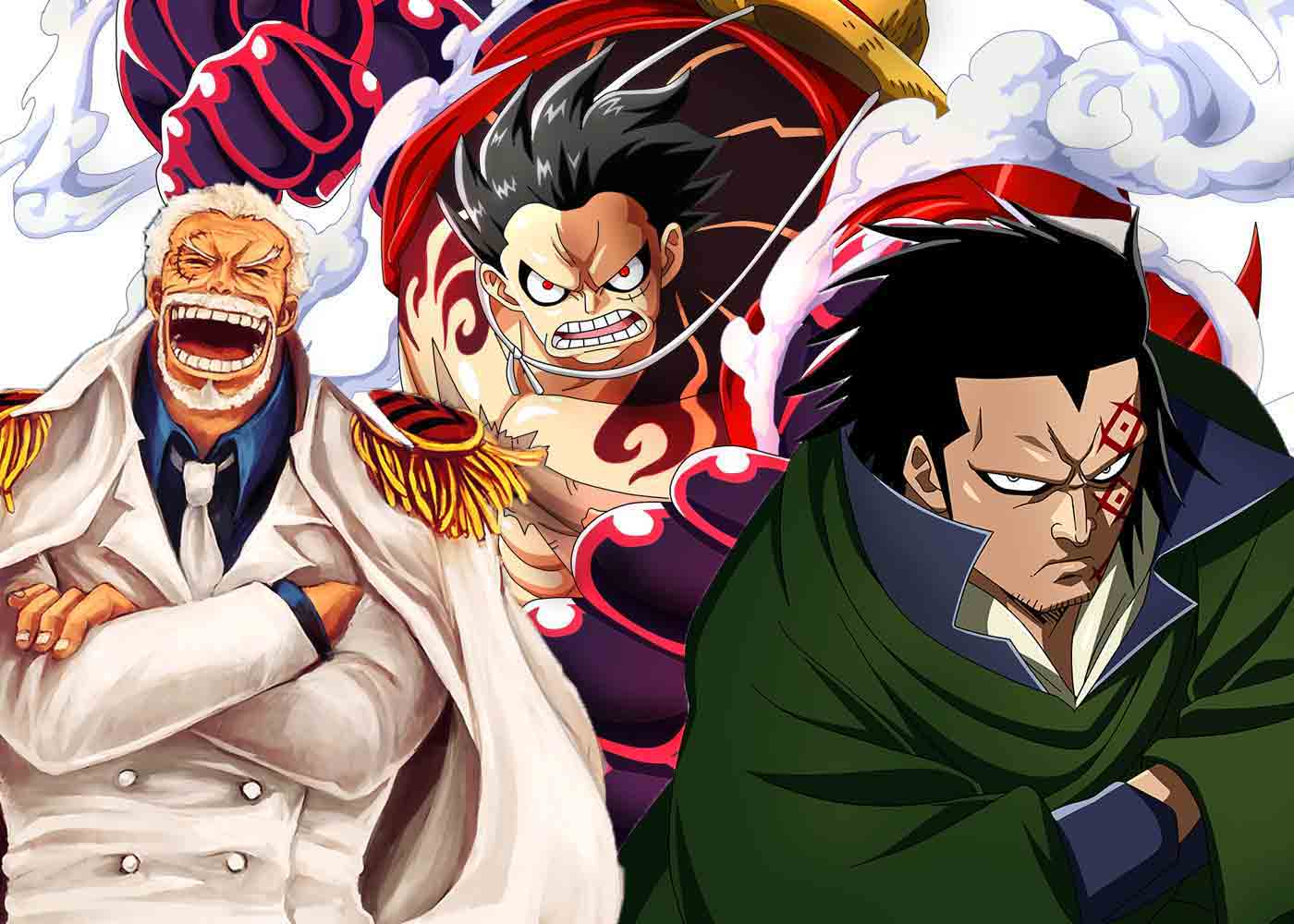 Luffy, Dragon, Garp (sumber: greenscene)