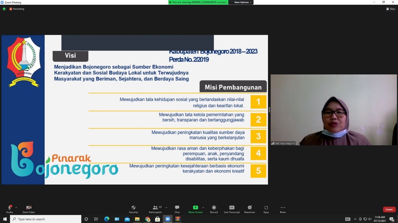 Pemkab Bojoneggoro Mengajak Semua Pihak untuk Menuntaskan Kekumuhan