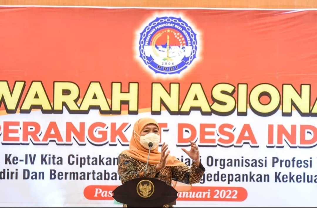 Khofifah Tegaskan Tugas Perangkat Desa Turunkan Kemiskinan Ekstrim