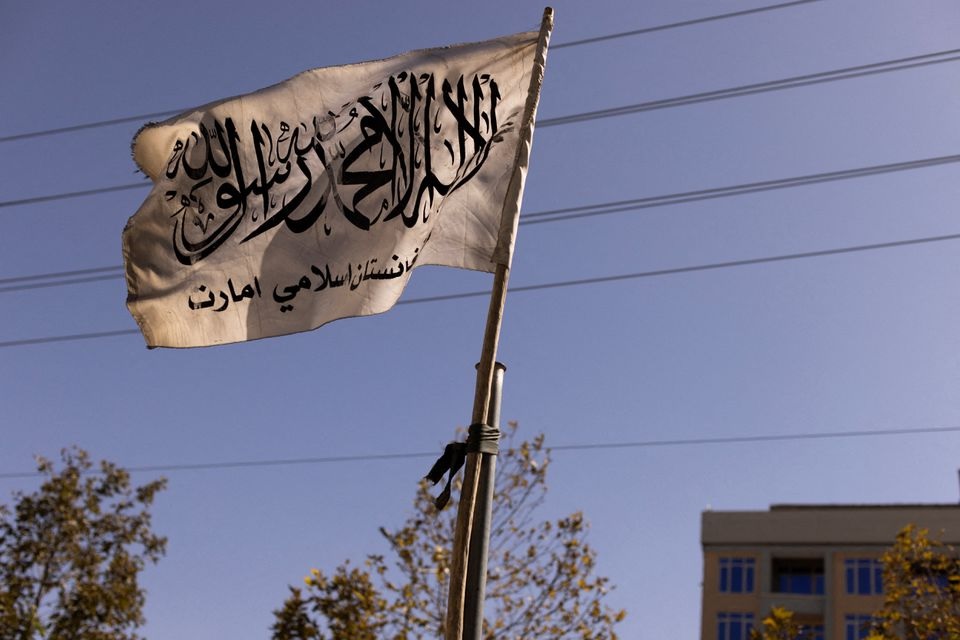 Bendera Taliban. Foto: Reuters.