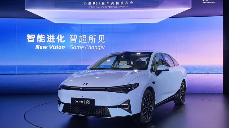 Saingi Tesla, Xpeng China Luncurkan Mobil Listrik P5 di Pasar Massal Eropa
