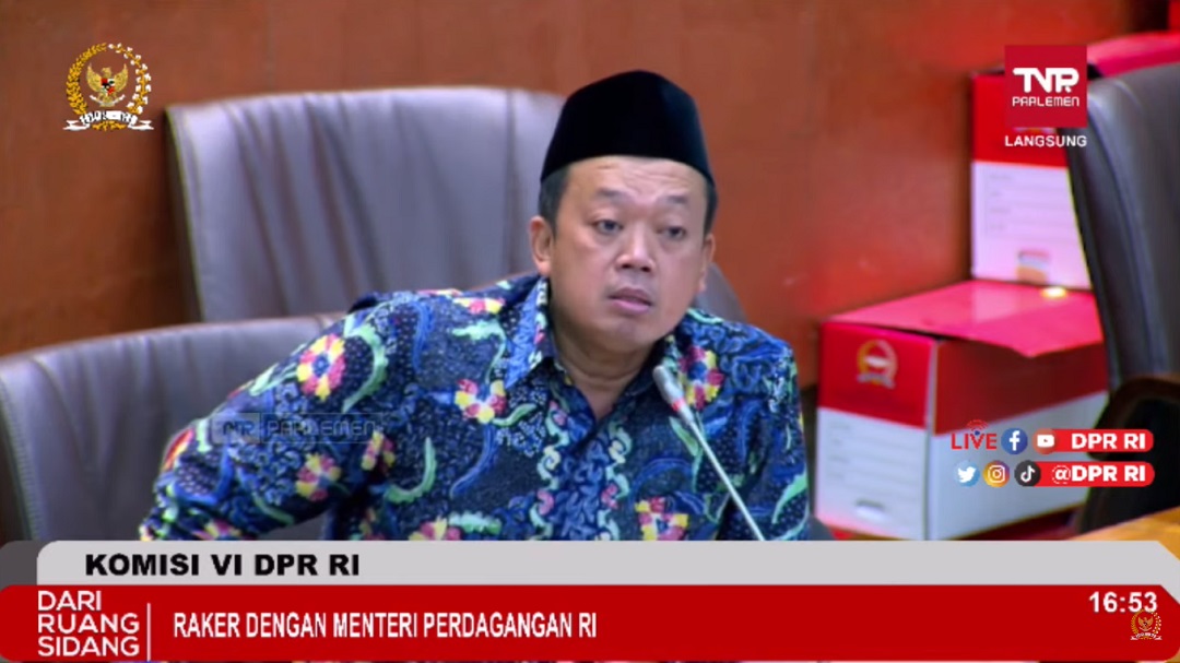 Bela Petani Kecil, Nusron Desak Pemerintah Naikkan HPP Gula Tebu Anggota Komisi VI DPR RI Nusron Wahid dalam rapat Rapat Kerja bersama Kementerian Perdagangan RI, Kamis, 17 Maret 2022. (Foto: Tangkap Layar)