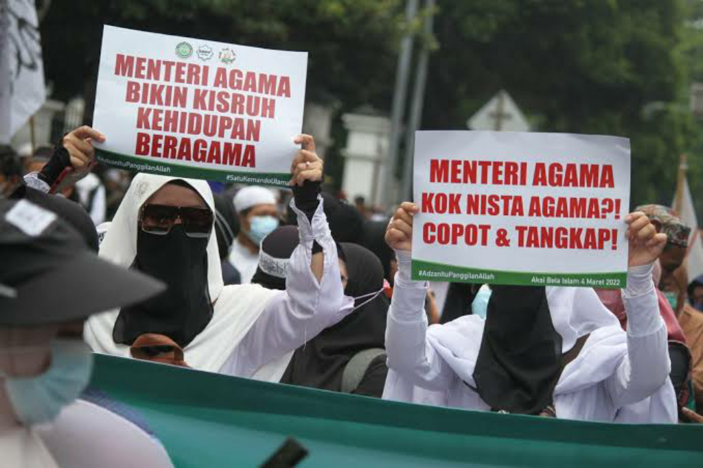 Demo Kemenag, PA 212 Desak Yaqut Mundur dan Diproses Hukum