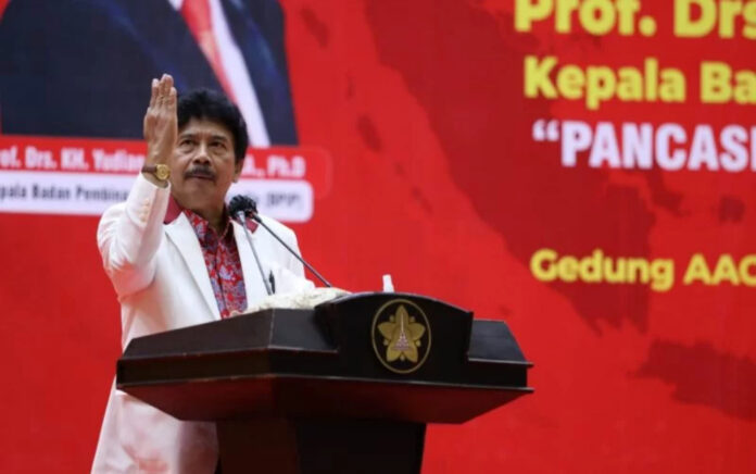 Kepala Badan Pembinaan Ideologi Pancasila (BPIP) Prof Yudian Wahyudi