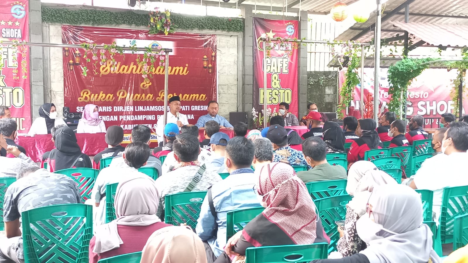 Hadiri Silaturahim Tim PKH dan Tagana, Bupati Gresik Disambati Berbagai Kendala