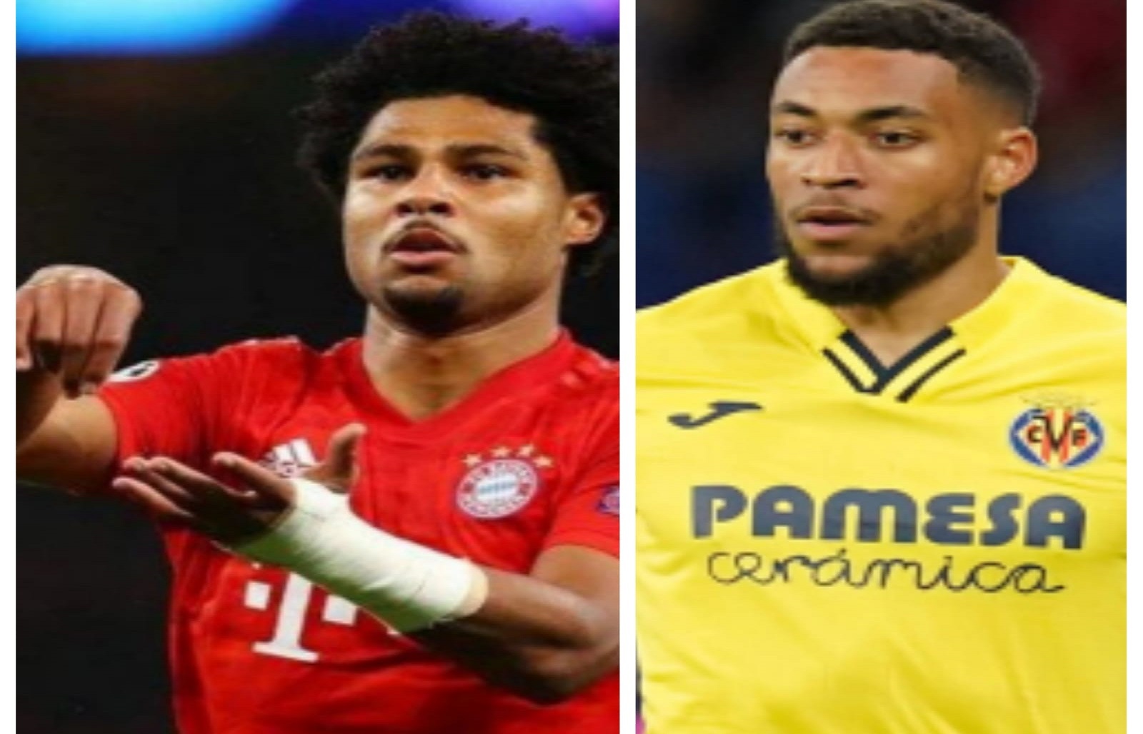 Serge Gnabry (kanan) dan Arnaut Danjuma (kiri)