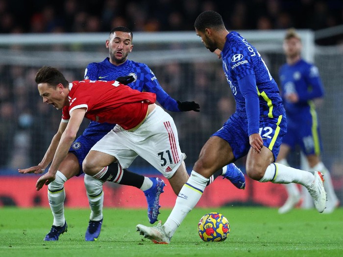 Pertemuan Chelsea dengan Man United pada pekan ke-13 musim ini yang berakhir dengan skor imbang 1-1 (foto: Getty Images)