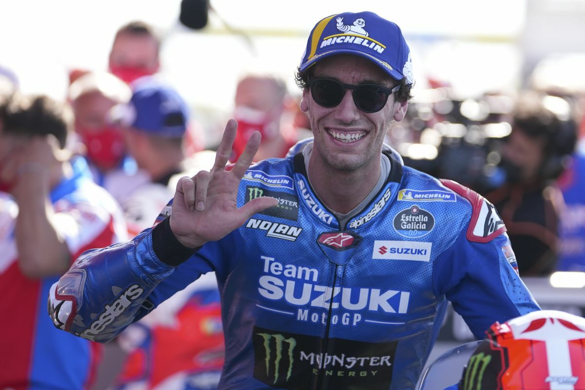 Pembalap SUzuki, Alex Rins (AP Photo)