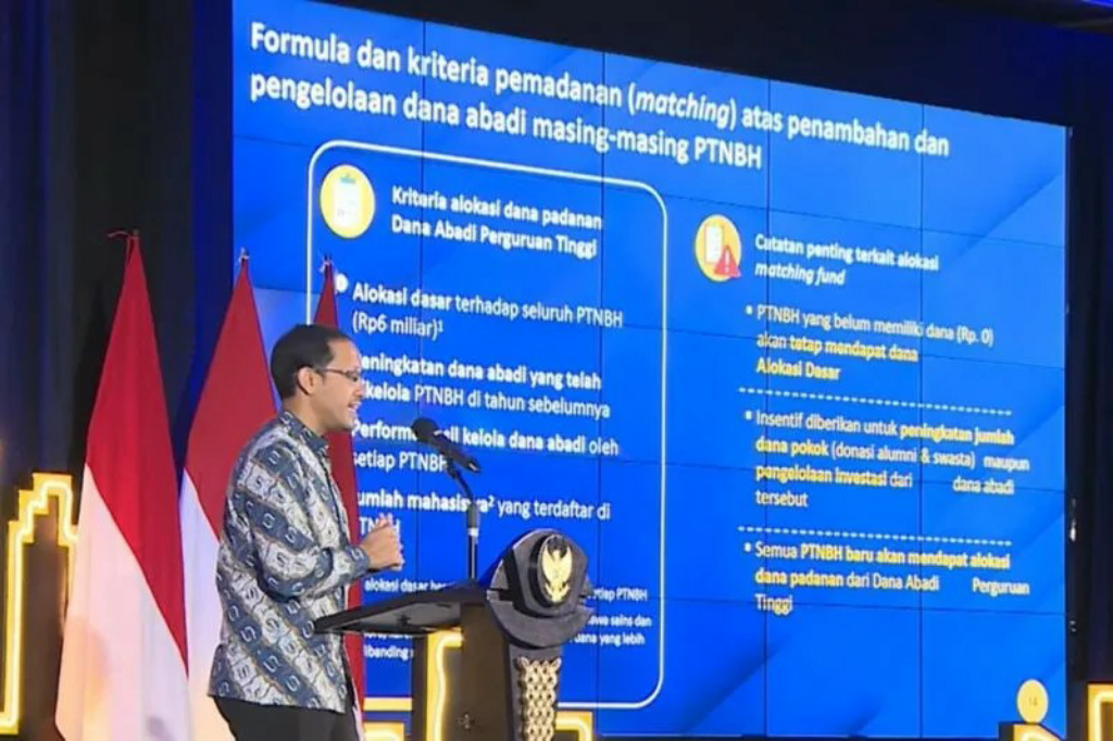 Menteri Nadiem Luncurkan Dana Abadi Perguruan Tinggi