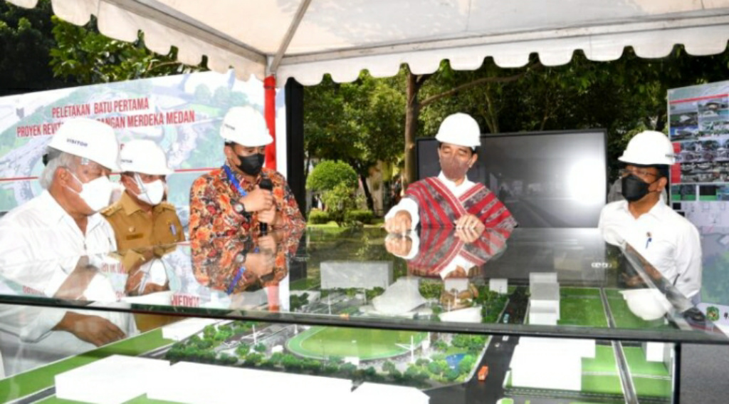 Presiden Canangkan Revitalisasi Lapangan Merdeka di Medan