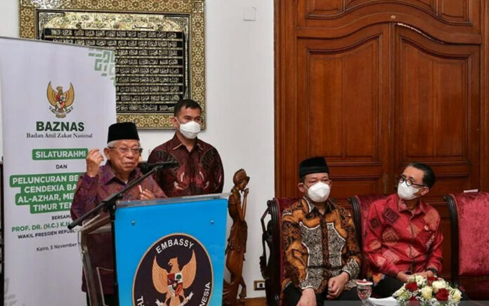 Wapres Luncurkan Beasiswa Cendekia BAZNAS di Mesir