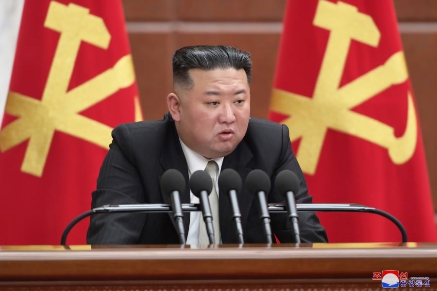 Korea Utara Dituduh Dukung Palestina dalam Konflik dengan Israel Kim Jong Un dalam pertemuan Partai Buruh. Foto: KCNA.