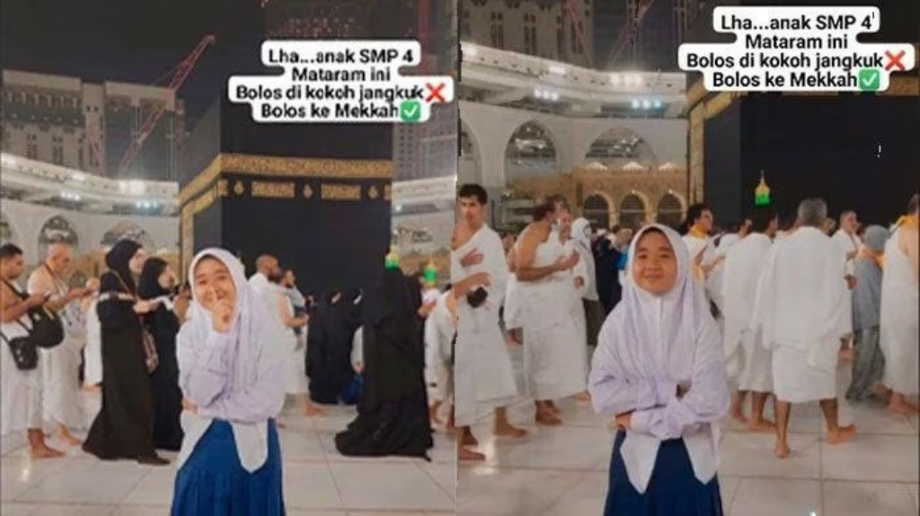 Terungkap! Ini Cerita di Balik Siswi SMP Mataram 'Bolos' ke Makkah