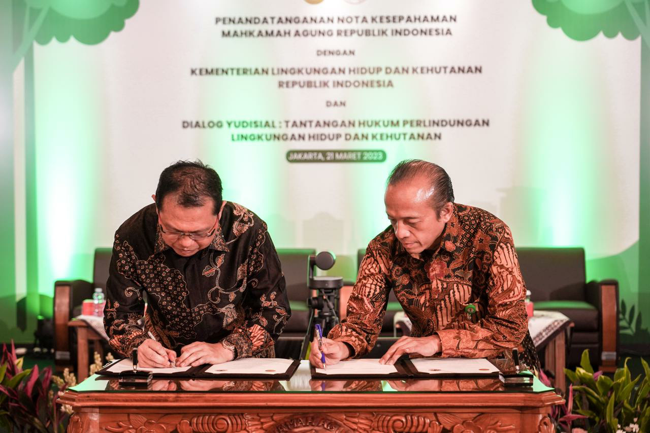 Pastikan Perlindungan Terhadap Lingkungan dan Masyarakat, KLHK dan MA Teken Nota Kesepahaman Pastikan Perlindungan Terhadap Lingkungan dan Masyarakat, KLHK dan MA Teken Nota Kesepahaman