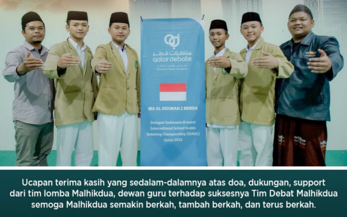 MA Al Hikmah 2 Benda Jadi Wakil Indonesia Debat Bahasa Arab di Qatar