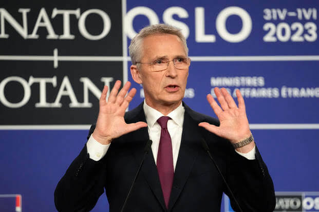 NATO Perpanjang Masa jabatan Jens Stoltenberg Hingga 2024 NATO Perpanjang Masa jabatan Jens Stoltenberg Hingga 2024