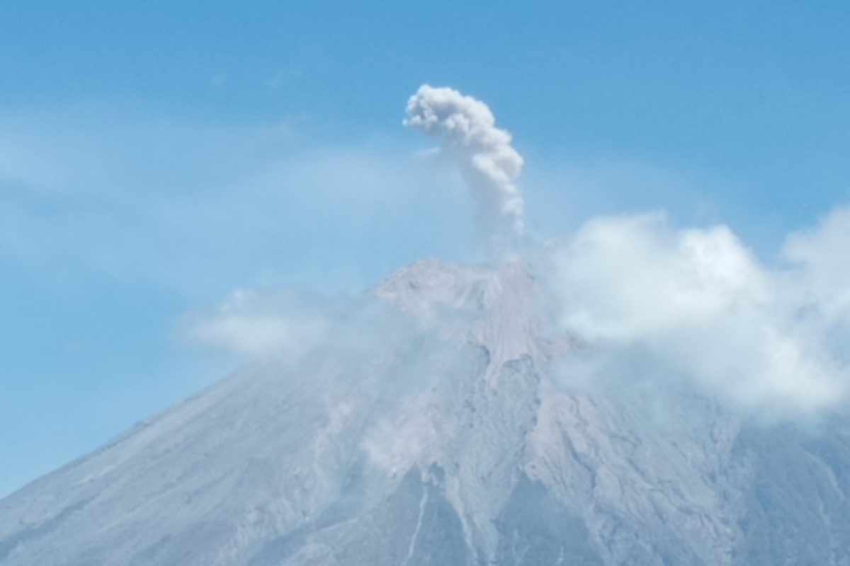 Gunung Semeru Erupsi: Tinggi Abu Capai 700 Meter
