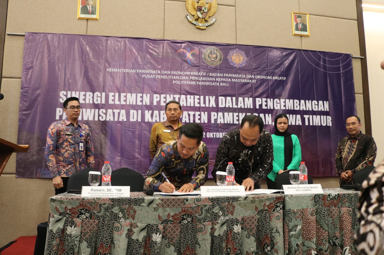 Bawa Misi Begini, PWI Pamekasan dan Poltekpar Bali Teken MoU