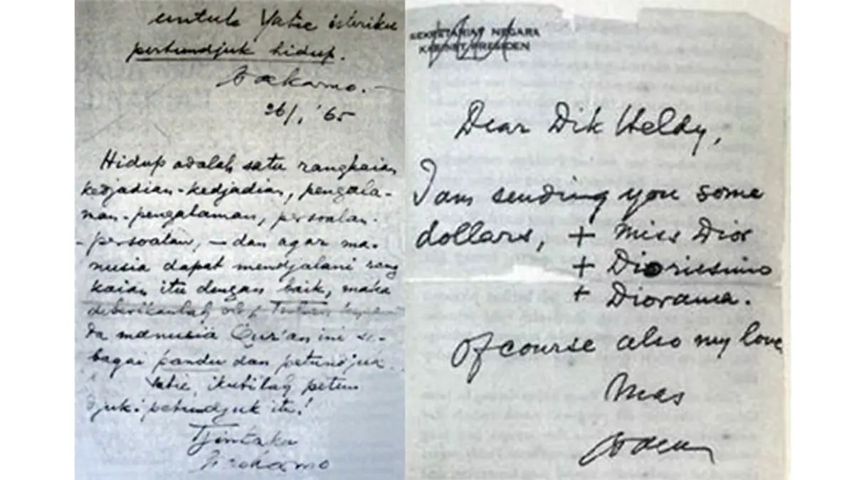 Arsip Surat Cinta Bung Karno Ungkap Fakta Baru Tragedi G30S/PKI Ilustrasi surat Bung Karno (Foto: Istimewa)