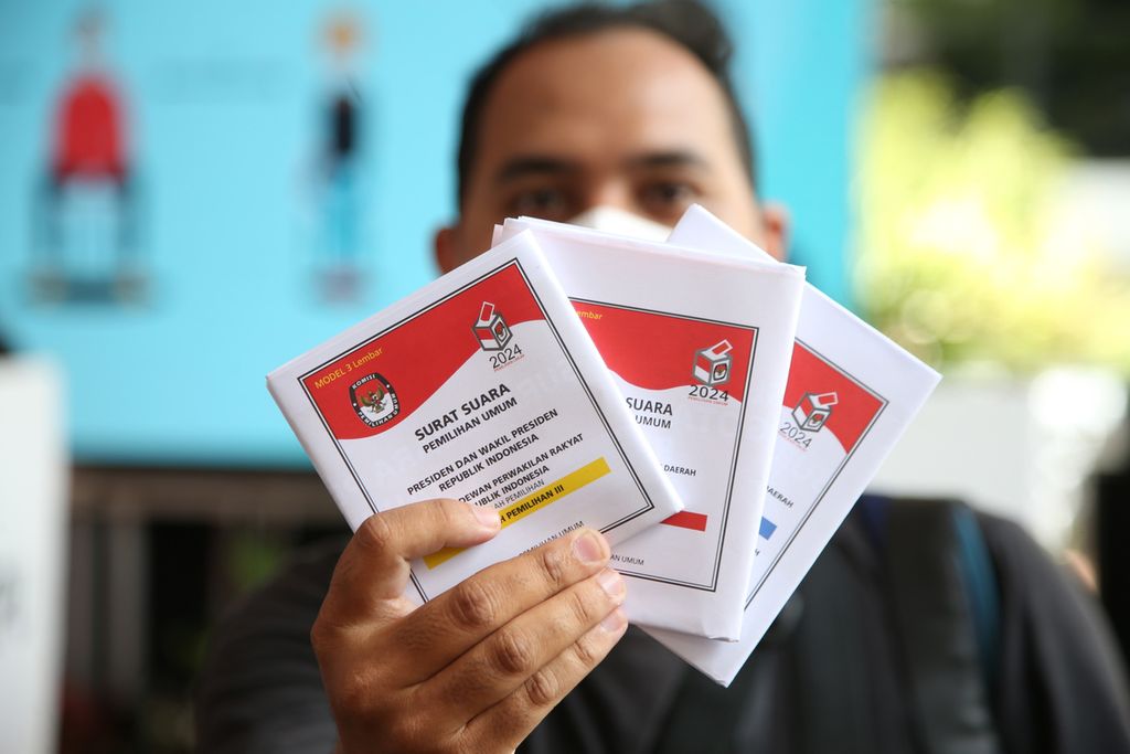 KPU surat suara pencoblosan surat suara jadwal pemungutan suara