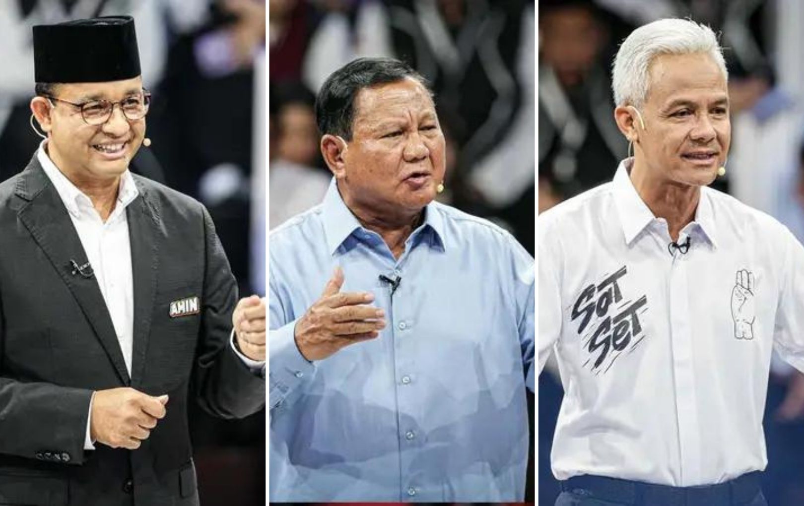 Survei Indikator: Prabowo-Gibran Unggul, Ganjar-Mahfud dan Anies-Muhaimin Bersaing Ketat