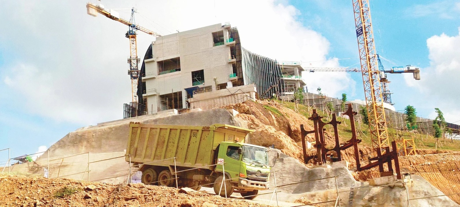 Porgres pembangunan Istana Presiden di IKN (Foto: Kaltim Post)