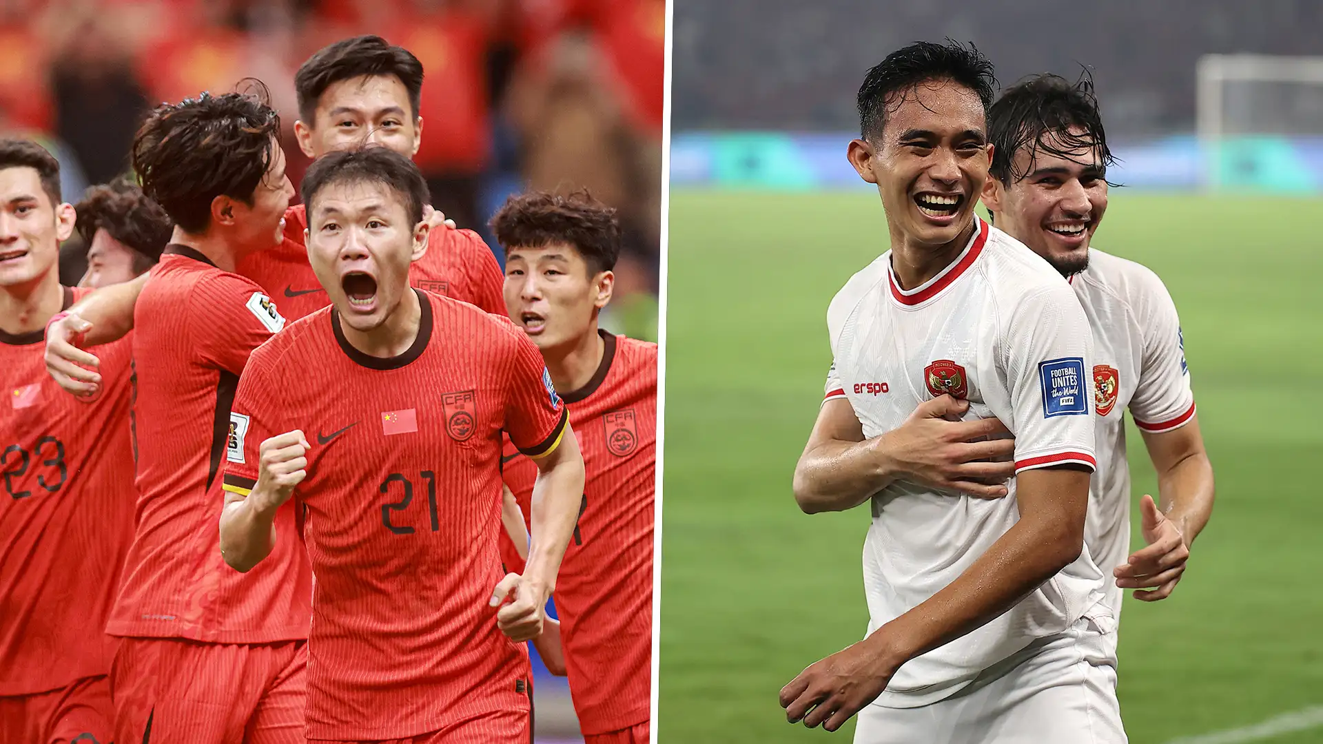 Head to Head: China Menang 14 Kali, Timnas Indonesia Hanya 3 Kali, Bisakah Garuda Pecahkan Rekor di Kualifikasi Piala Dunia 2026? Head to Head: China Menang 14 Kali, Timnas Indonesia Hanya 3 Kali, Bisakah Garuda Pecahkan Rekor di Kualifikasi Piala Dunia 2026?