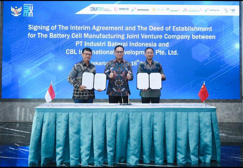 Indonesia dan China Sepakati Kerja Sama Joint Venture Manufaktur Baterai EV Indonesia, China