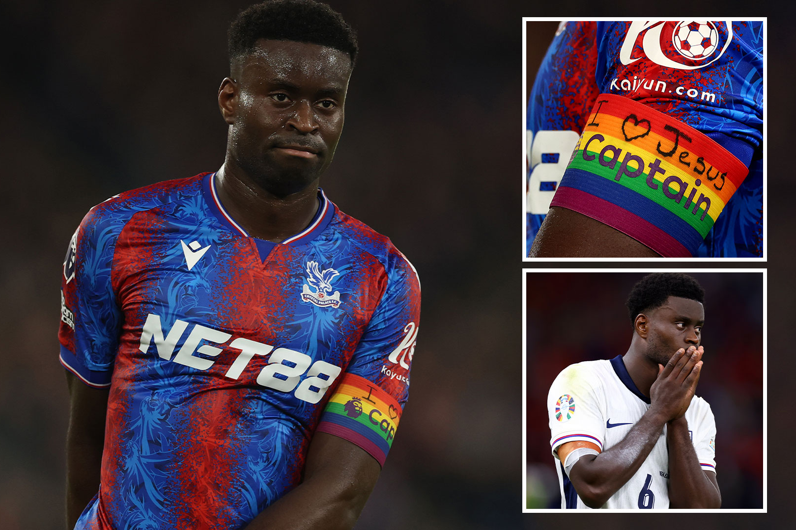 Marc Guehi Tulis 'I Love Jesus' di Ban Kapten Pelangi, FA Beri Teguran Keras Marc Guehi Tulis 'I Love Jesus' di Ban Kapten Pelangi, FA Beri Teguran Keras