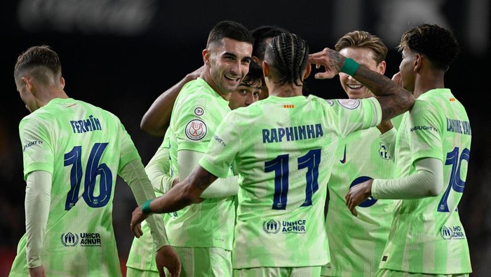 Barcelona Perkasa, Lumat Valencia dan Lolos ke Semifinal Copa del Rey Barcelona Perkasa, Lumat Valencia dan Lolos ke Semifinal Copa del Rey