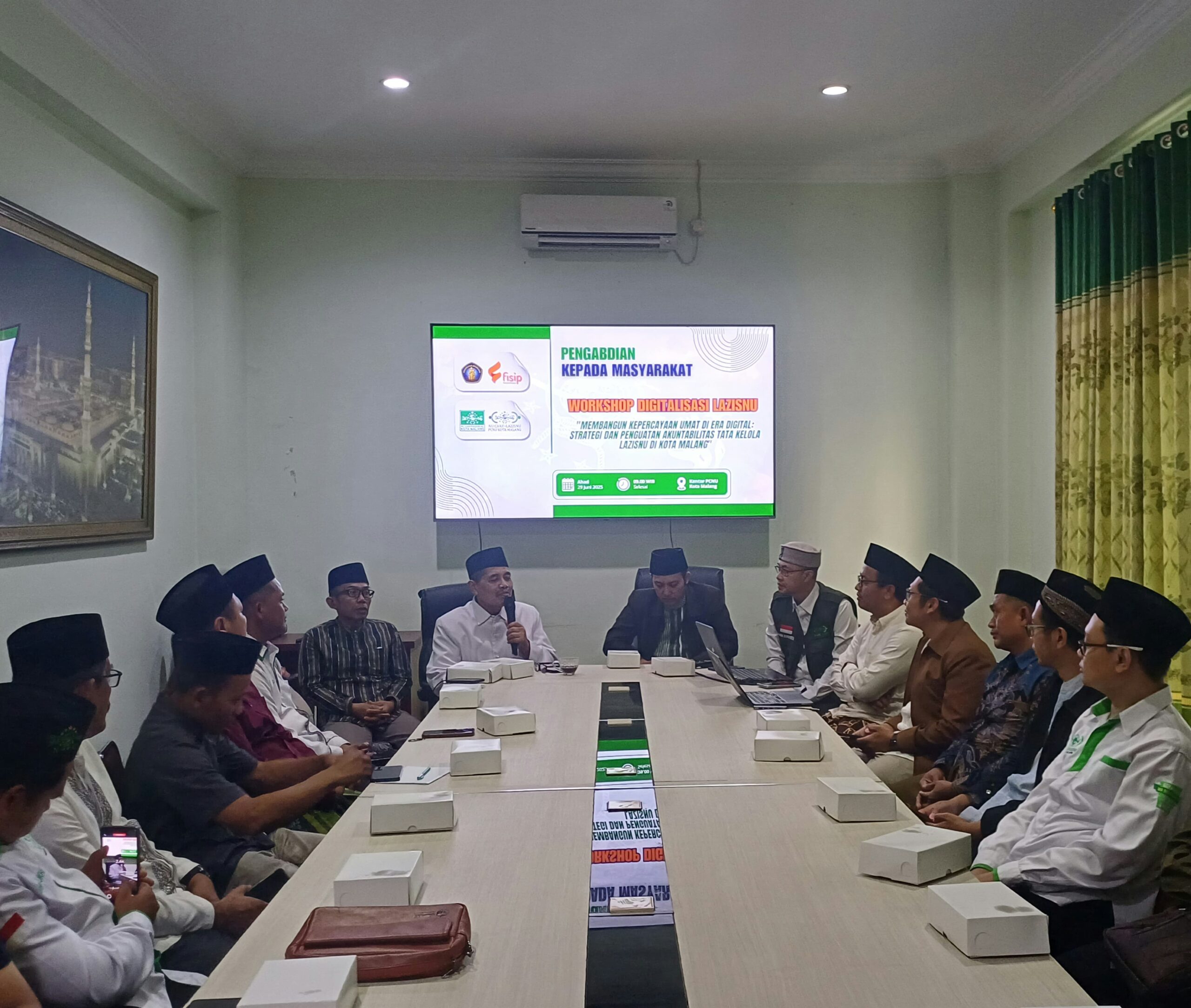 FISIP UB dan PCNU Kota Malang Kolaborasi dalam Pengabdian kepada Masyarakat: Dorong Tata Kelola Zakat Berbasis Digital FISIP UB dan PCNU Kota Malang Kolaborasi dalam Pengabdian kepada Masyarakat: Dorong Tata Kelola Zakat Berbasis Digital