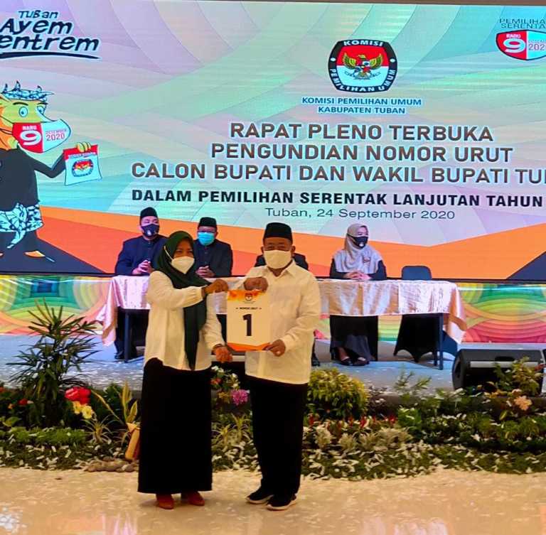 Dapat Nomor urut 1, Paslon Aman Yakin Juara Pilbup Tuban