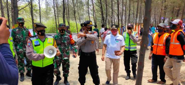 Kapolsek Jenu imbau Pengunjung Pantai Semilir Patuhi Protokol Kesehatan