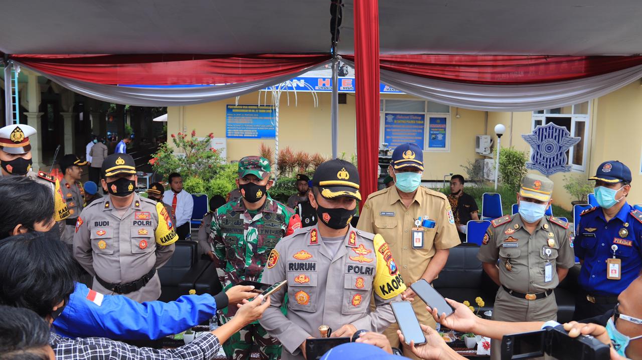 Polres Tuban Perkuat Anjuran Pemerintah, Natal dan Tahun Baru Tidak Ada Kerumunan