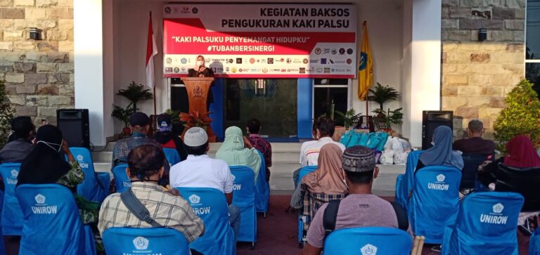 Unirow Tuban Baksos Di Tengah Pandemi, Pengadaan 25 Kaki Palsu