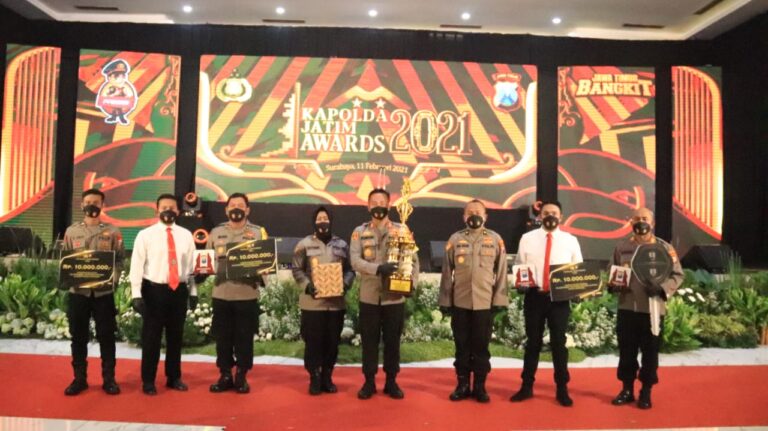 Apresiasi Kinerja Jajaran, Polres Tuban Torehkan Prestasi pada Kapolda Jatim Awards 2021
