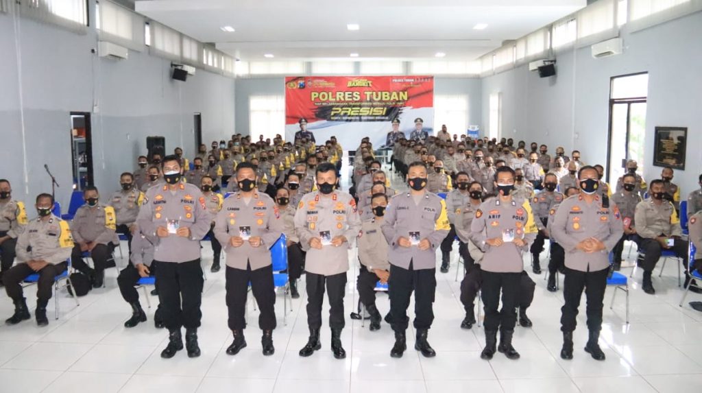 Kapolres Tuban Wajibkan Bhabinkamtibmas Kawal Kegiatan Vaksinasi di daerahnya