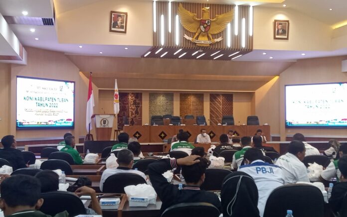 Jelang Persiapan Porprov Jawa Timur ke-VII KONI Tuban Gelar Muskerkab 2022