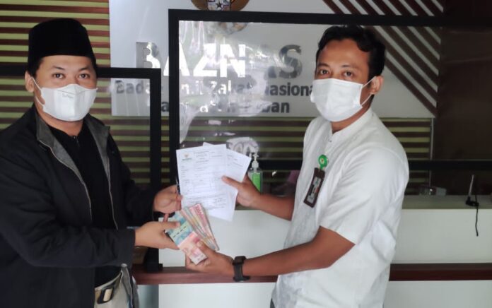 UPZ Tabungan Akhirat Setorkan Hasil Infaq Rp17,5 Juta ke Baznas Tuban