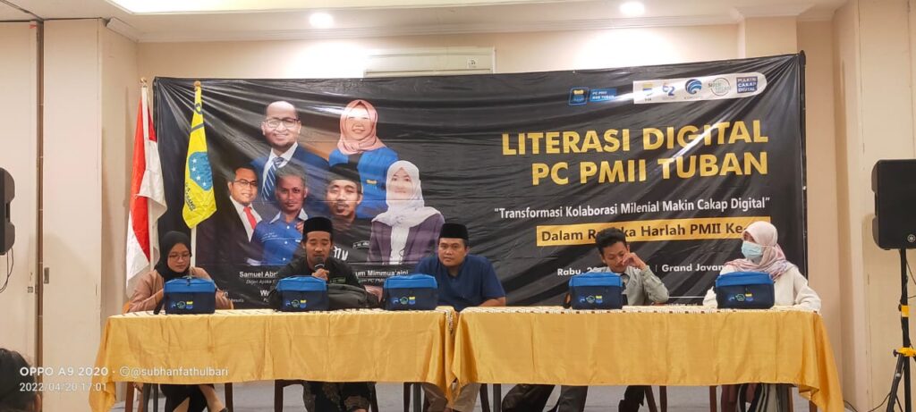 Peringati Harlah ke-62, PC PMII Tuban Gelar Workshop Literasi Digital Bersama Kominfo