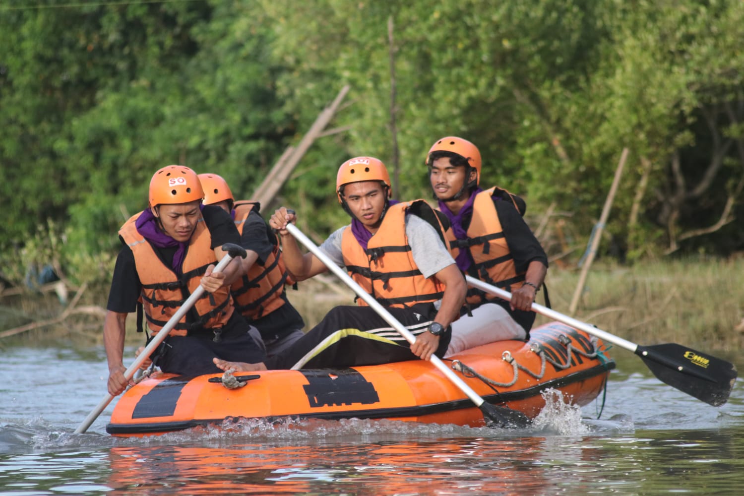 Pecinta Alam dan Sispala Kenalkan Cabor Baru Arum Jeram di Tuban